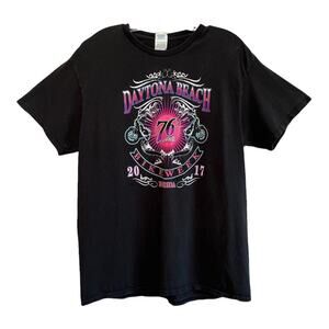 Daytona Beach Bike Week Oversized Graphic TeeDel